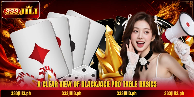 A clear view of Blackjack Pro Table basics A clear view of Blackjack Pro Table basics