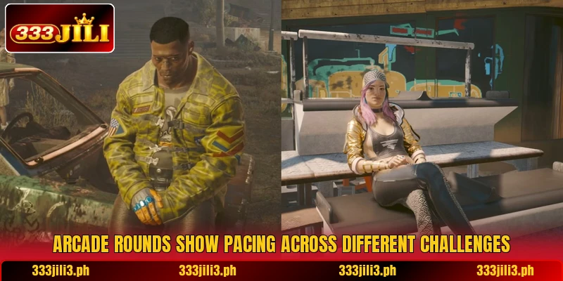 Arcade rounds show pacing across different challenges Arcade rounds show pacing across different challenges