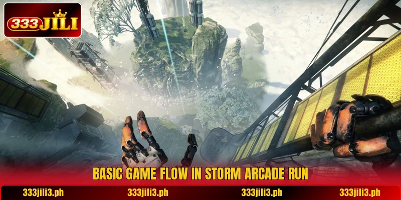 Basic game flow in Storm Arcade Run Basic game flow in Storm Arcade Run