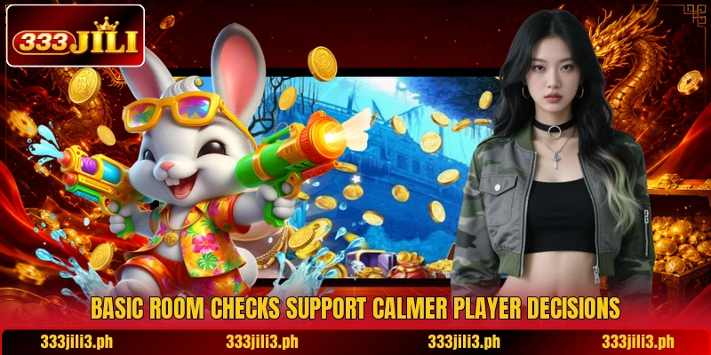 Basic room checks support calmer player decisions Basic room checks support calmer player decisions
