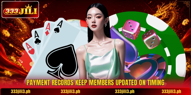 Payment records keep members updated on timing
